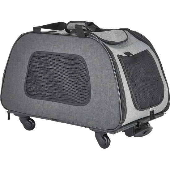 Trixie Nylon Trolley, 34 43 67 cm, Black/ Grey Trixie Nylon Trolley, 34 43 67 cm, Black/ Grey