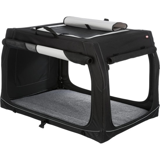 Trixie Vario Dog Transport Box, Grey / Black Trixie Vario Dog Transport Box, Grey / Black