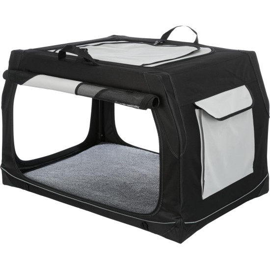 Trixie Vario Dog Transport Box, Grey / Black Trixie Vario Dog Transport Box, Grey / Black