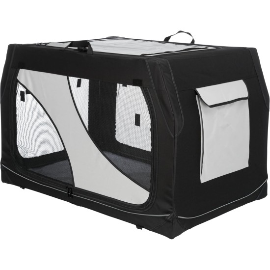 Trixie Vario Dog Transport Box, Grey / Black Trixie Vario Dog Transport Box, Grey / Black