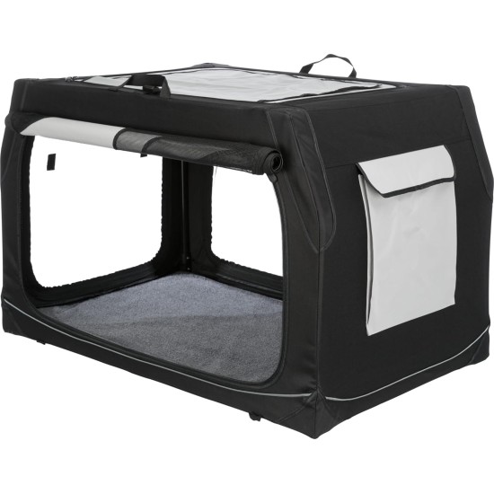 Trixie Vario Dog Transport Box, Grey / Black Trixie Vario Dog Transport Box, Grey / Black