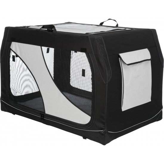 Trixie Vario Dog Transport Box, Grey / Black Trixie Vario Dog Transport Box, Grey / Black