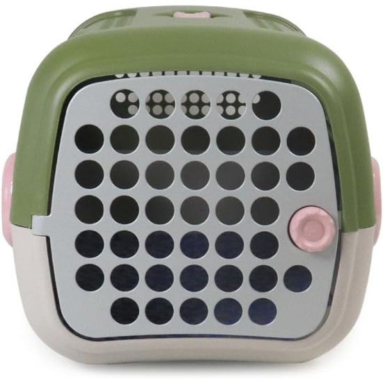 United Pets A.U.T.O. Design Transport Box for Small Dogs and Cats, Made in Italy, Pink/Grey, Includes Hygiene Rug 51 x 37 x 33 cm, Travel Transport Box United Pets A.U.T.O. Design Transport Box for Small Dogs and Cats, Made in Italy, Pink/Grey, Includes Hygiene Rug 51 x 37 x 33 cm, Travel Transport Box