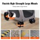 VEVOR Dog Buggy 79 x 91 x 113 cm, Dog Trolley 4 Wheels with Brakes, Dog Trolley, Dog Trolley up to 73 kg Load Capacity, Breathable Mesh Window, Adjustable Height, 600D Oxford Fabric, for Dogs, Pets VEVOR Dog Buggy 79 x 91 x 113 cm, Dog Trolley 4 Wheels with Brakes, Dog Trolley, Dog Trolley up to 73 kg Load Capacity, Breathable Mesh Window, Adjustable Height, 600D Oxford Fabric, for Dogs, Pets
