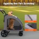 VEVOR Dog Buggy 79 x 91 x 113 cm, Dog Trolley 4 Wheels with Brakes, Dog Trolley, Dog Trolley up to 73 kg Load Capacity, Breathable Mesh Window, Adjustable Height, 600D Oxford Fabric, for Dogs, Pets VEVOR Dog Buggy 79 x 91 x 113 cm, Dog Trolley 4 Wheels with Brakes, Dog Trolley, Dog Trolley up to 73 kg Load Capacity, Breathable Mesh Window, Adjustable Height, 600D Oxford Fabric, for Dogs, Pets