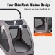 VEVOR Dog Buggy 79 x 91 x 113 cm, Dog Trolley 4 Wheels with Brakes, Dog Trolley, Dog Trolley up to 73 kg Load Capacity, Breathable Mesh Window, Adjustable Height, 600D Oxford Fabric, for Dogs, Pets VEVOR Dog Buggy 79 x 91 x 113 cm, Dog Trolley 4 Wheels with Brakes, Dog Trolley, Dog Trolley up to 73 kg Load Capacity, Breathable Mesh Window, Adjustable Height, 600D Oxford Fabric, for Dogs, Pets