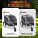 VEVOR Dog Trailer 2-in-1 Bicycle Trailer Carbon Steel + 600D Oxford Fabric + PP Foldable Bicycle Trailer for Dogs VEVOR Dog Trailer 2-in-1 Bicycle Trailer Carbon Steel + 600D Oxford Fabric + PP Foldable Bicycle Trailer for Dogs