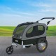 VEVOR Dog Trailer 2-in-1 Bicycle Trailer Carbon Steel + 600D Oxford Fabric + PP Foldable Bicycle Trailer for Dogs VEVOR Dog Trailer 2-in-1 Bicycle Trailer Carbon Steel + 600D Oxford Fabric + PP Foldable Bicycle Trailer for Dogs