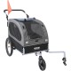 VEVOR Dog Trailer 2-in-1 Bicycle Trailer Carbon Steel + 600D Oxford Fabric + PP Foldable Bicycle Trailer for Dogs VEVOR Dog Trailer 2-in-1 Bicycle Trailer Carbon Steel + 600D Oxford Fabric + PP Foldable Bicycle Trailer for Dogs