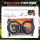 VEVOR Dog Trailer 30 kg Bicycle Trailer Carbon Steel + 600D Oxford Fabric + PP Foldable 1440 x 720 x 779 mm as Trailer Folded Size 760 x 560 x 195 mm Orange & Grey VEVOR Dog Trailer 30 kg Bicycle Trailer Carbon Steel + 600D Oxford Fabric + PP Foldable 1440 x 720 x 779 mm as Trailer Folded Size 760 x 560 x 195 mm Orange & Grey