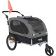 VEVOR Dog Trailer 40 kg 2-in-1 Bicycle Trailer Carbon Steel + 600D Oxford Fabric + PP Foldable 1470 x 720 x 780 mm as Trailer 1530 x 720 x 825 mm as Pram Dog Buggy Jogger Trailer VEVOR Dog Trailer 40 kg 2-in-1 Bicycle Trailer Carbon Steel + 600D Oxford Fabric + PP Foldable 1470 x 720 x 780 mm as Trailer 1530 x 720 x 825 mm as Pram Dog Buggy Jogger Trailer