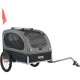 VEVOR Dog Trailer 40 kg Bicycle Trailer Carbon Steel + 600D Oxford Fabric + PP Foldable 1440 x 720 x 779 mm as Trailer Folded Size 760 x 560 x 195 mm Black & Grey VEVOR Dog Trailer 40 kg Bicycle Trailer Carbon Steel + 600D Oxford Fabric + PP Foldable 1440 x 720 x 779 mm as Trailer Folded Size 760 x 560 x 195 mm Black & Grey