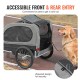 VEVOR Dog Trailer 40 kg Bicycle Trailer Carbon Steel + 600D Oxford Fabric + PP Foldable 1440 x 720 x 779 mm as Trailer Folded Size 760 x 560 x 195 mm Black & Grey VEVOR Dog Trailer 40 kg Bicycle Trailer Carbon Steel + 600D Oxford Fabric + PP Foldable 1440 x 720 x 779 mm as Trailer Folded Size 760 x 560 x 195 mm Black & Grey