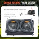 VEVOR Dog Trailer 40 kg Bicycle Trailer Carbon Steel + 600D Oxford Fabric + PP Foldable 1440 x 720 x 779 mm as Trailer Folded Size 760 x 560 x 195 mm Black & Grey VEVOR Dog Trailer 40 kg Bicycle Trailer Carbon Steel + 600D Oxford Fabric + PP Foldable 1440 x 720 x 779 mm as Trailer Folded Size 760 x 560 x 195 mm Black & Grey