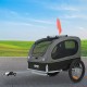 VEVOR Dog Trailer 40 kg Bicycle Trailer Carbon Steel + 600D Oxford Fabric + PP Foldable 1440 x 720 x 779 mm as Trailer Folded Size 760 x 560 x 195 mm Black & Grey VEVOR Dog Trailer 40 kg Bicycle Trailer Carbon Steel + 600D Oxford Fabric + PP Foldable 1440 x 720 x 779 mm as Trailer Folded Size 760 x 560 x 195 mm Black & Grey
