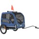 VEVOR Dog Trailer 45 kg Bicycle Trailer Carbon Steel + 600D Oxford Fabric + PP Foldable 1440 x 725 x 845 mm as Trailer Folded Size 810 x 570 x 195 mm Dog Buggy Jogger Trailer Blue VEVOR Dog Trailer 45 kg Bicycle Trailer Carbon Steel + 600D Oxford Fabric + PP Foldable 1440 x 725 x 845 mm as Trailer Folded Size 810 x 570 x 195 mm Dog Buggy Jogger Trailer Blue