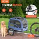 VEVOR Dog Trailer 45 kg Bicycle Trailer Carbon Steel + 600D Oxford Fabric + PP Foldable 1440 x 725 x 845 mm as Trailer Folded Size 810 x 570 x 195 mm Dog Buggy Jogger Trailer Blue VEVOR Dog Trailer 45 kg Bicycle Trailer Carbon Steel + 600D Oxford Fabric + PP Foldable 1440 x 725 x 845 mm as Trailer Folded Size 810 x 570 x 195 mm Dog Buggy Jogger Trailer Blue
