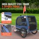 VEVOR Dog Trailer 45 kg Bicycle Trailer Carbon Steel + 600D Oxford Fabric + PP Foldable 1440 x 725 x 845 mm as Trailer Folded Size 810 x 570 x 195 mm Dog Buggy Jogger Trailer Blue VEVOR Dog Trailer 45 kg Bicycle Trailer Carbon Steel + 600D Oxford Fabric + PP Foldable 1440 x 725 x 845 mm as Trailer Folded Size 810 x 570 x 195 mm Dog Buggy Jogger Trailer Blue
