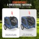 VEVOR Dog Trailer 45 kg Bicycle Trailer Carbon Steel + 600D Oxford Fabric + PP Foldable 1440 x 725 x 845 mm as Trailer Folded Size 810 x 570 x 195 mm Dog Buggy Jogger Trailer Blue VEVOR Dog Trailer 45 kg Bicycle Trailer Carbon Steel + 600D Oxford Fabric + PP Foldable 1440 x 725 x 845 mm as Trailer Folded Size 810 x 570 x 195 mm Dog Buggy Jogger Trailer Blue