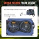 VEVOR Dog Trailer 45 kg Bicycle Trailer Carbon Steel + 600D Oxford Fabric + PP Foldable 1440 x 725 x 845 mm as Trailer Folded Size 810 x 570 x 195 mm Dog Buggy Jogger Trailer Blue VEVOR Dog Trailer 45 kg Bicycle Trailer Carbon Steel + 600D Oxford Fabric + PP Foldable 1440 x 725 x 845 mm as Trailer Folded Size 810 x 570 x 195 mm Dog Buggy Jogger Trailer Blue