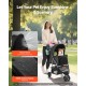 VEVOR Dog Trolley, Load Capacity 16 kg, Foldable Pet Stroller, Cat Pram with 3 Wheels, Mesh Windows & Cup Holders, Dog Stroller with Brake, for Small to Medium Pets VEVOR Dog Trolley, Load Capacity 16 kg, Foldable Pet Stroller, Cat Pram with 3 Wheels, Mesh Windows & Cup Holders, Dog Stroller with Brake, for Small to Medium Pets