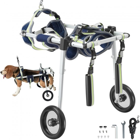 VEVOR Dog Wheelchair for Rear Legs, Pet Wheelchair, Adjustable Support Healing, Dog Carriage Wheelchair for Injured, Disabled, Paralyzed or Hind Legs Weak Pets (XS) VEVOR Dog Wheelchair for Rear Legs, Pet Wheelchair, Adjustable Support Healing, Dog Carriage Wheelchair for Injured, Disabled, Paralyzed or Hind Legs Weak Pets (XS)