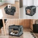 VOUNOT Hundebox faltbar, Transportbox Katze Hunde, Hundetasche, Oxford-Gewebe, Netzstoff, Atmungsaktiv, Transportabel, Metallrahmen, mit Griffen, Taschen, 50x35x36cm S, Beige VOUNOT Hundebox faltbar, Transportbox Katze Hunde, Hundetasche, Oxford-Gewebe, Netzstoff, Atmungsaktiv, Transportabel, Metallrahmen, mit Griffen, Taschen, 50x35x36cm S, Beige