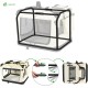VOUNOT Hundebox faltbar, Transportbox Katze Hunde, Hundetasche, Oxford-Gewebe, Netzstoff, Atmungsaktiv, Transportabel, Metallrahmen, mit Griffen, Taschen, 82x60x60cm XL, Grau VOUNOT Hundebox faltbar, Transportbox Katze Hunde, Hundetasche, Oxford-Gewebe, Netzstoff, Atmungsaktiv, Transportabel, Metallrahmen, mit Griffen, Taschen, 82x60x60cm XL, Grau