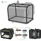 VOUNOT Hundebox faltbar, Transportbox Katze Hunde, Hundetasche, Oxford-Gewebe, Netzstoff, Atmungsaktiv, Transportabel, Metallrahmen, mit Griffen, Taschen, 82x60x60cm XL, Grau VOUNOT Hundebox faltbar, Transportbox Katze Hunde, Hundetasche, Oxford-Gewebe, Netzstoff, Atmungsaktiv, Transportabel, Metallrahmen, mit Griffen, Taschen, 82x60x60cm XL, Grau