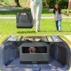 VOUNOT Hundebox faltbar, Transportbox Katze Hunde, Hundetasche, Oxford-Gewebe, Netzstoff, Atmungsaktiv, Transportabel, Metallrahmen, mit Griffen, Taschen, 82x60x60cm XL, Grau VOUNOT Hundebox faltbar, Transportbox Katze Hunde, Hundetasche, Oxford-Gewebe, Netzstoff, Atmungsaktiv, Transportabel, Metallrahmen, mit Griffen, Taschen, 82x60x60cm XL, Grau