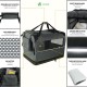 VOUNOT Hundebox faltbar, Transportbox Katze Hunde, Hundetasche, Oxford-Gewebe, Netzstoff, Atmungsaktiv, Transportabel, Metallrahmen, mit Griffen, Taschen, 82x60x60cm XL, Grau VOUNOT Hundebox faltbar, Transportbox Katze Hunde, Hundetasche, Oxford-Gewebe, Netzstoff, Atmungsaktiv, Transportabel, Metallrahmen, mit Griffen, Taschen, 82x60x60cm XL, Grau