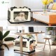 VOUNOT Hundebox faltbar, Transportbox Katze Hunde, Hundetasche, Oxford-Gewebe, Netzstoff, Atmungsaktiv, Transportabel, Metallrahmen, mit Griffen, Taschen, 82x60x60cm XL, Grau VOUNOT Hundebox faltbar, Transportbox Katze Hunde, Hundetasche, Oxford-Gewebe, Netzstoff, Atmungsaktiv, Transportabel, Metallrahmen, mit Griffen, Taschen, 82x60x60cm XL, Grau