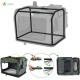 VOUNOT Hundebox faltbar, Transportbox Katze Hunde, Hundetasche, Oxford-Gewebe, Netzstoff, Atmungsaktiv, Transportabel, Metallrahmen, mit Griffen, Taschen, 82x60x60cm XL, Grau VOUNOT Hundebox faltbar, Transportbox Katze Hunde, Hundetasche, Oxford-Gewebe, Netzstoff, Atmungsaktiv, Transportabel, Metallrahmen, mit Griffen, Taschen, 82x60x60cm XL, Grau