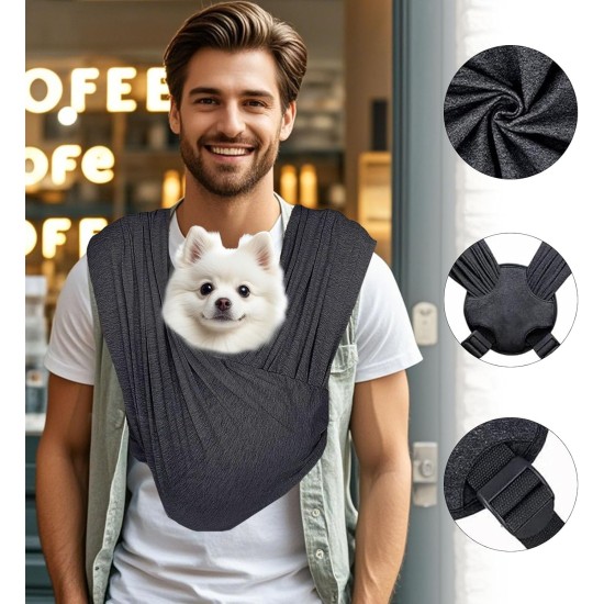 Vxcbad Dog Carrier Pet Fabric Carrier for Cats and Dogs Portable Bag Foldable Large Capacity Chest Pack Black Vxcbad Dog Carrier Pet Fabric Carrier for Cats and Dogs Portable Bag Foldable Large Capacity Chest Pack Black