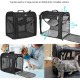 Wakytu 2-in-1 Foldable Cat Transport Box Cat Car Transport for Two Cats Small Dog Double Pet Carrier High Quality Fabric Good Stability Dog Car Seat Travel Outdoor Camping Wakytu 2-in-1 Foldable Cat Transport Box Cat Car Transport for Two Cats Small Dog Double Pet Carrier High Quality Fabric Good Stability Dog Car Seat Travel Outdoor Camping