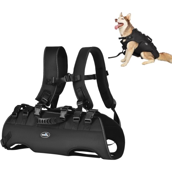 Wakytu Dog Lifting Harness for Large Dogs, Emergency Backpack, Dog Carry Bag for Disabled, Joint Injuries, Older Dogs Up and Down Stairs, Cars Dog Sling (66-88 lbs) Wakytu Dog Lifting Harness for Large Dogs, Emergency Backpack, Dog Carry Bag for Disabled, Joint Injuries, Older Dogs Up and Down Stairs, Cars Dog Sling (66-88 lbs)
