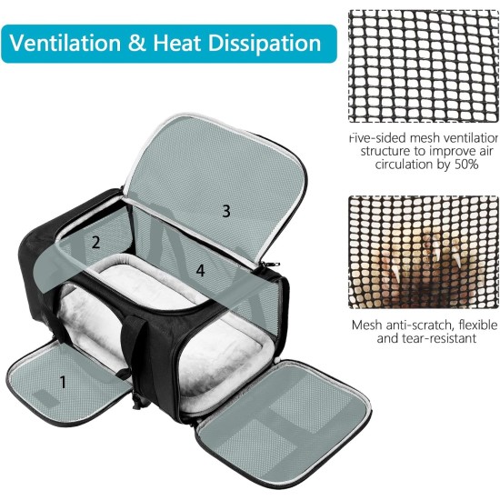 Wakytu Pet Carrier for Cats and Dogs, Transport Bag for Pets, Foldable Dog Transport Case, Cat Transport Case, Dog Carrier for Cars, Breathable Dog Bag (S, Grey) Wakytu Pet Carrier for Cats and Dogs, Transport Bag for Pets, Foldable Dog Transport Case, Cat Transport Case, Dog Carrier for Cars, Breathable Dog Bag (S, Grey)