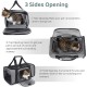 Wakytu Pet Carrier for Cats and Dogs, Transport Bag for Pets, Foldable Dog Transport Case, Cat Transport Case, Dog Carrier for Cars, Breathable Dog Bag (S, Grey) Wakytu Pet Carrier for Cats and Dogs, Transport Bag for Pets, Foldable Dog Transport Case, Cat Transport Case, Dog Carrier for Cars, Breathable Dog Bag (S, Grey)