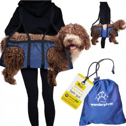 Wanderpfote Carrying Aid for Dogs - Emergency Backpack for Hiking or Carry Bag Dog in Everyday Life by Stairs - Small, Lightweight, Robust, High Quality - Sling Dog, Dog Bag (M) Wanderpfote Carrying Aid for Dogs - Emergency Backpack for Hiking or Carry Bag Dog in Everyday Life by Stairs - Small, Lightweight, Robust, High Quality - Sling Dog, Dog Bag (M)