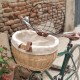 Wicker Pet Carrier Bicycle Basket, Wicker Bike Basket for Small Dogs Cats Pet Carrier Bicycle Front Basket with Wire Mesh Cover Wicker Pet Carrier Bicycle Basket, Wicker Bike Basket for Small Dogs Cats Pet Carrier Bicycle Front Basket with Wire Mesh Cover