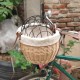 Wicker Pet Carrier Bicycle Basket, Wicker Bike Basket for Small Dogs Cats Pet Carrier Bicycle Front Basket with Wire Mesh Cover Wicker Pet Carrier Bicycle Basket, Wicker Bike Basket for Small Dogs Cats Pet Carrier Bicycle Front Basket with Wire Mesh Cover