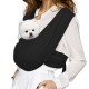 Wzhtuzi Dog Carrier, Soft Dog Bag, Hands-Free Dog Carrier, Puppy Bag with Adjustable Strap, Free Hands, Flexible Dog Carrier for Puppies (Black M) Wzhtuzi Dog Carrier, Soft Dog Bag, Hands-Free Dog Carrier, Puppy Bag with Adjustable Strap, Free Hands, Flexible Dog Carrier for Puppies (Black M)