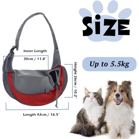 XGOPTS Dog Carrier Bag Adjustable Carry Bag Dog up to 5 kg Breathable Sling Dog Outdoor Dog Bag for Small Dogs Cats Black XGOPTS Dog Carrier Bag Adjustable Carry Bag Dog up to 5 kg Breathable Sling Dog Outdoor Dog Bag for Small Dogs Cats Black