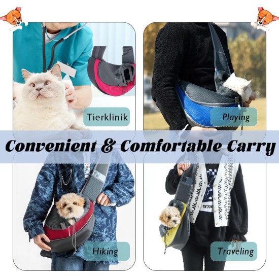 XGOPTS Dog Carrier Bag Adjustable Carry Bag Dog up to 5 kg Breathable Sling Dog Outdoor Dog Bag for Small Dogs Cats Black XGOPTS Dog Carrier Bag Adjustable Carry Bag Dog up to 5 kg Breathable Sling Dog Outdoor Dog Bag for Small Dogs Cats Black