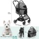 YITAHOME Dog Pram 3-in-1 Dog Buggy up to 15.9 kg, Foldable, Dog Pram for Small Dogs, Dog Buggy, Cat Pram, Foldable Dog Pram, Portable Pushchair (Grey) YITAHOME Dog Pram 3-in-1 Dog Buggy up to 15.9 kg, Foldable, Dog Pram for Small Dogs, Dog Buggy, Cat Pram, Foldable Dog Pram, Portable Pushchair (Grey)