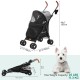 YITAHOME Dog Pram Pets Buggy up to 11.3 kg, Dog Buggy with Mesh Windows & Drink Holder & Storage Basket & Carry Bag, Cat Buggy for Small Dogs Cats (Grey Black) YITAHOME Dog Pram Pets Buggy up to 11.3 kg, Dog Buggy with Mesh Windows & Drink Holder & Storage Basket & Carry Bag, Cat Buggy for Small Dogs Cats (Grey Black)