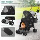 YITAHOME Dog Pram Pets Buggy up to 11.3 kg, Dog Buggy with Mesh Windows & Drink Holder & Storage Basket & Carry Bag, Cat Buggy for Small Dogs Cats (Grey Black) YITAHOME Dog Pram Pets Buggy up to 11.3 kg, Dog Buggy with Mesh Windows & Drink Holder & Storage Basket & Carry Bag, Cat Buggy for Small Dogs Cats (Grey Black)