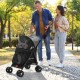 YITAHOME Dog Pram Pets Buggy up to 11.3 kg, Dog Buggy with Mesh Windows & Drink Holder & Storage Basket & Carry Bag, Cat Buggy for Small Dogs Cats (Grey Black) YITAHOME Dog Pram Pets Buggy up to 11.3 kg, Dog Buggy with Mesh Windows & Drink Holder & Storage Basket & Carry Bag, Cat Buggy for Small Dogs Cats (Grey Black)