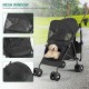 YITAHOME Dog Pram Pets Buggy up to 11.3 kg, Dog Buggy with Mesh Windows & Drink Holder & Storage Basket & Carry Bag, Cat Buggy for Small Dogs Cats (Grey Black) YITAHOME Dog Pram Pets Buggy up to 11.3 kg, Dog Buggy with Mesh Windows & Drink Holder & Storage Basket & Carry Bag, Cat Buggy for Small Dogs Cats (Grey Black)