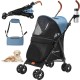 YITAHOME Dog Pram Pets Buggy up to 11.3 kg, Dog Buggy with Mesh Windows & Drink Holder & Storage Basket & Carry Bag, Cat Buggy for Small Dogs Cats (Grey Black) YITAHOME Dog Pram Pets Buggy up to 11.3 kg, Dog Buggy with Mesh Windows & Drink Holder & Storage Basket & Carry Bag, Cat Buggy for Small Dogs Cats (Grey Black)